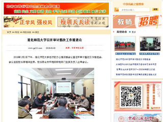 【中国高校之窗】beat365英国官网网站召开审计整改工作推进会