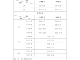 ​beat365英国官网网站作息时间表(冬季)